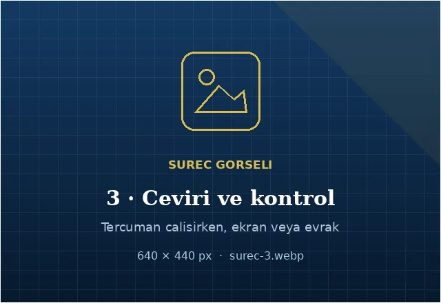 Çeviri ve kontrol